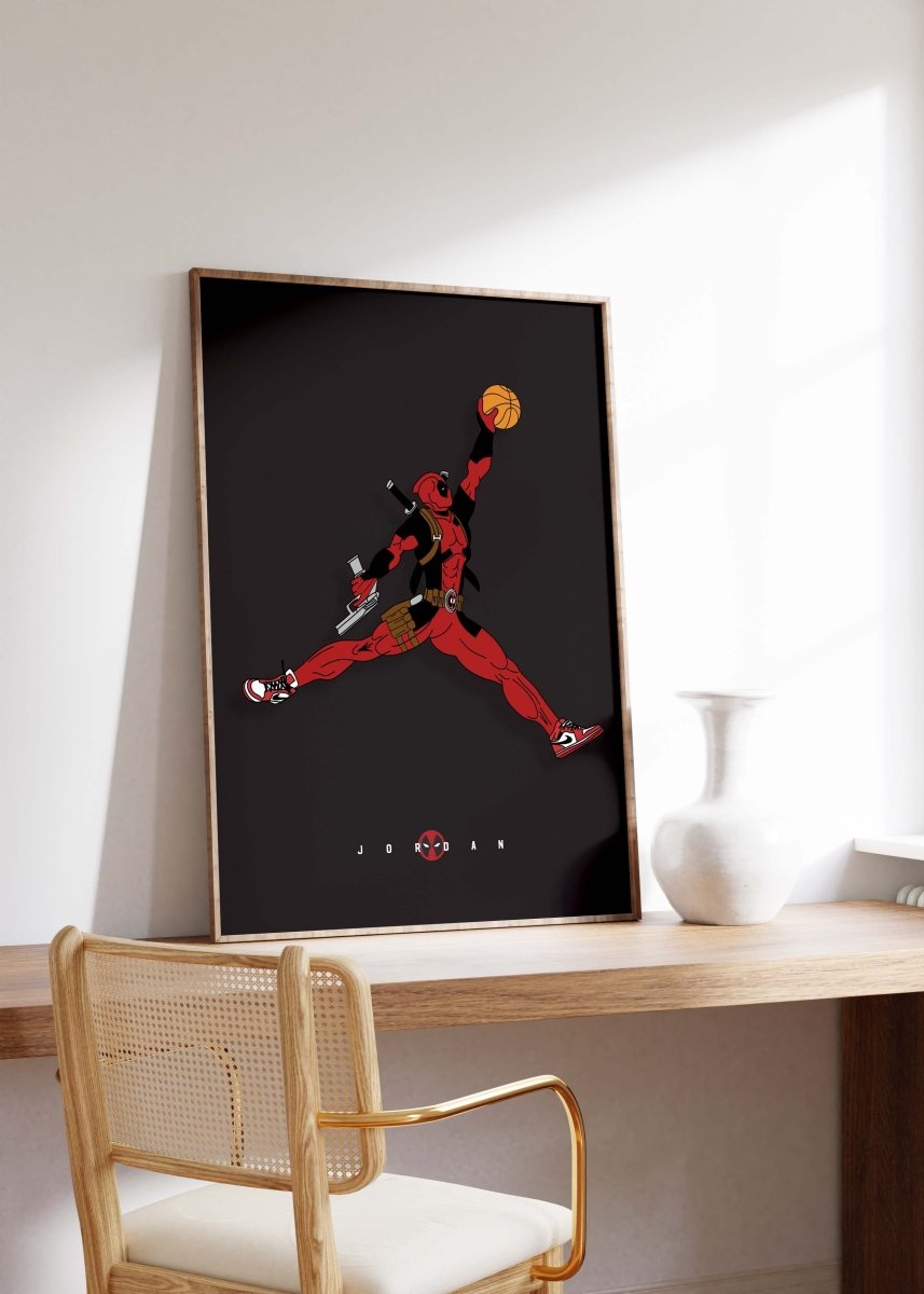 Basketball Superheld Illustration · Pop Art Comic Stil · Moderne Film Charakter Grafik · Print ohne Rahmen-4