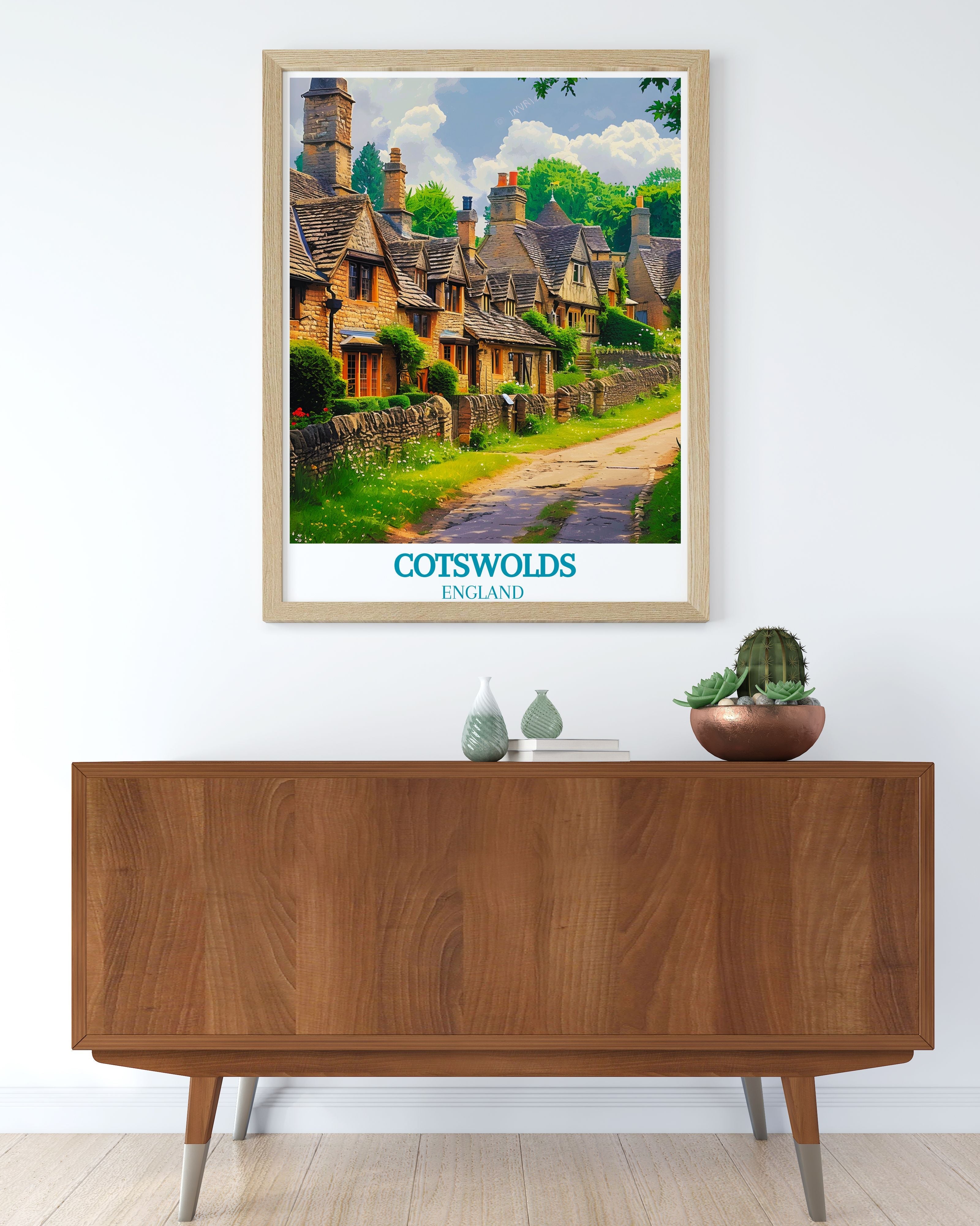 Cotswolds  Art Prints - Bibury Home Decor - English Village Wall Decor