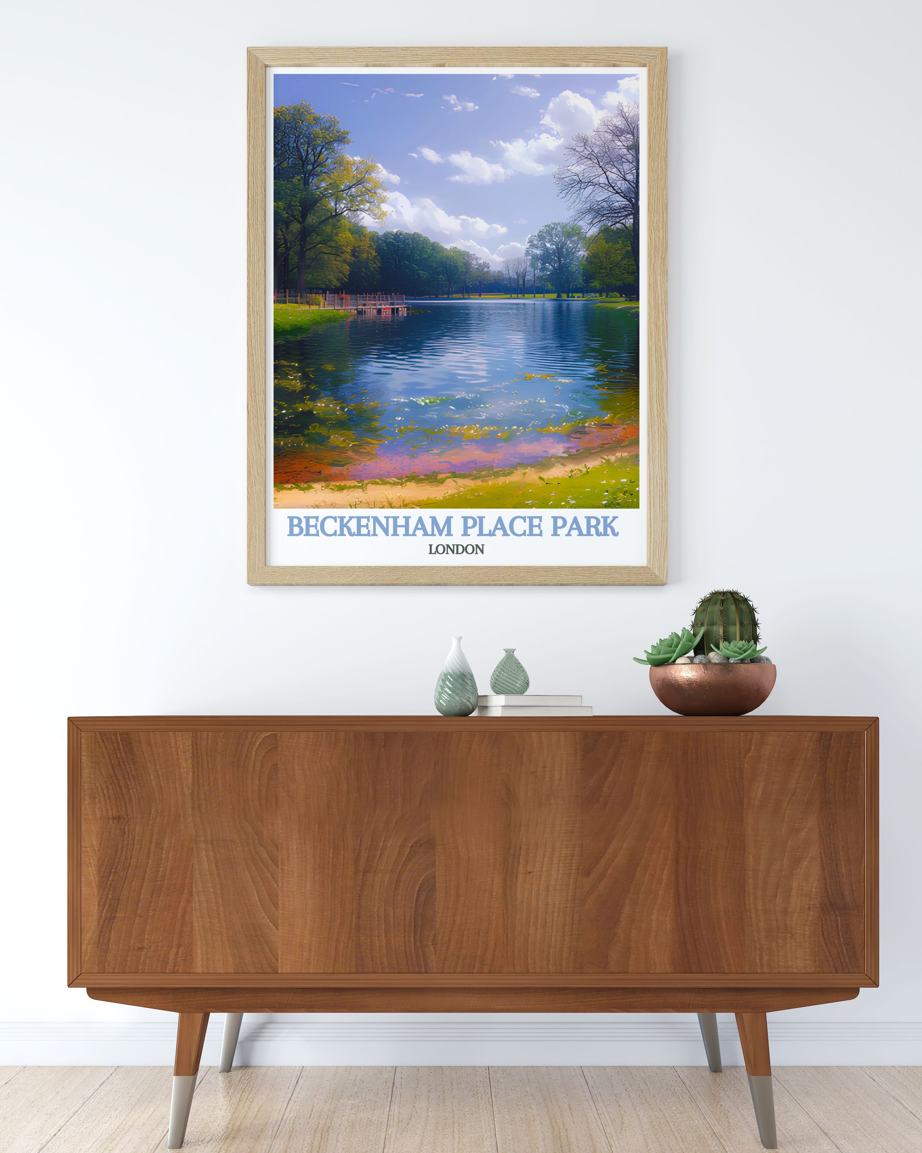 Beckenham Place Park Art - Swimming Lake Prints - London Wall Decor