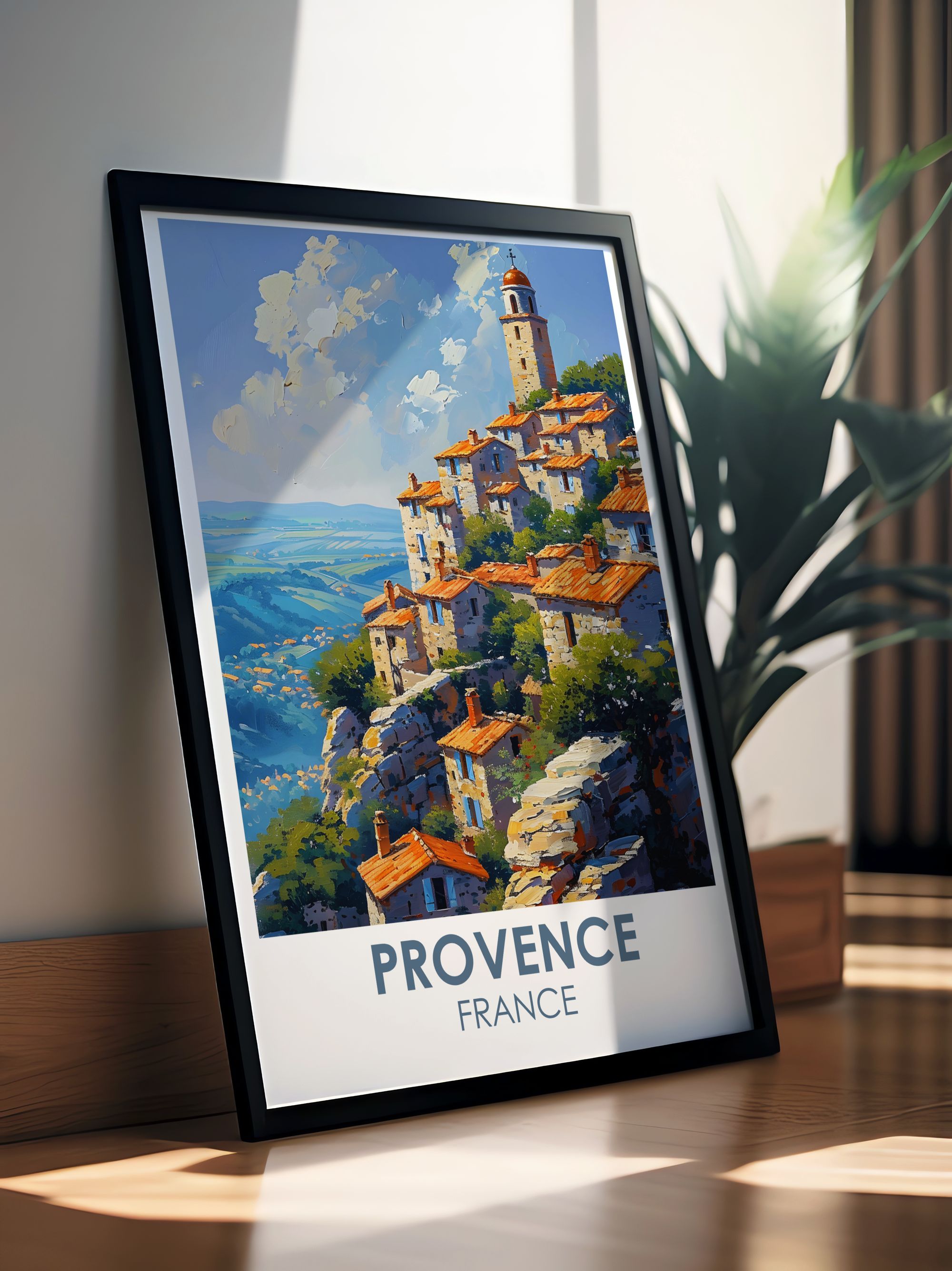 Provence Custom Prints Gordes Fine Art Prints France Modern Wall Decor