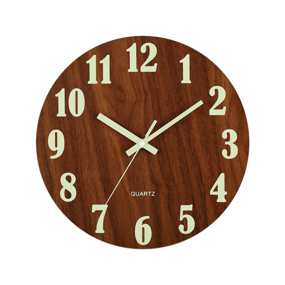 12'' Luminous Wall Clock Suitable for Home Bedroom Living Room-0