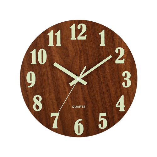 12'' Luminous Wall Clock Suitable for Home Bedroom Living Room-0