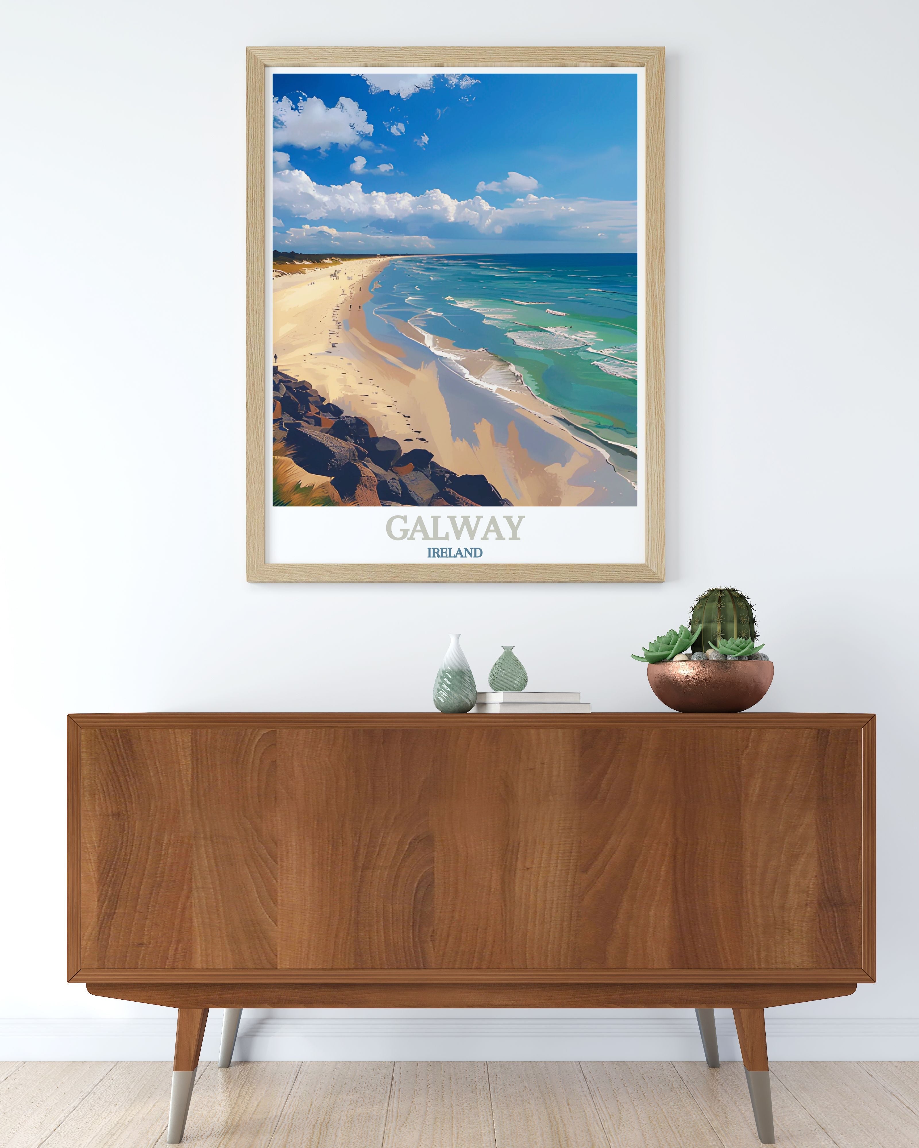 Galway Modern Wall Decor Silverstrand Beach Canvas Art Ireland Art Prints