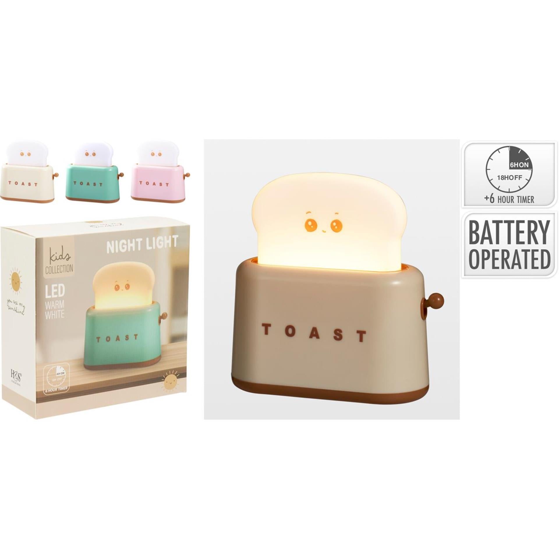 Home & Styling Nachtlampje toaster met timerfunctie-0