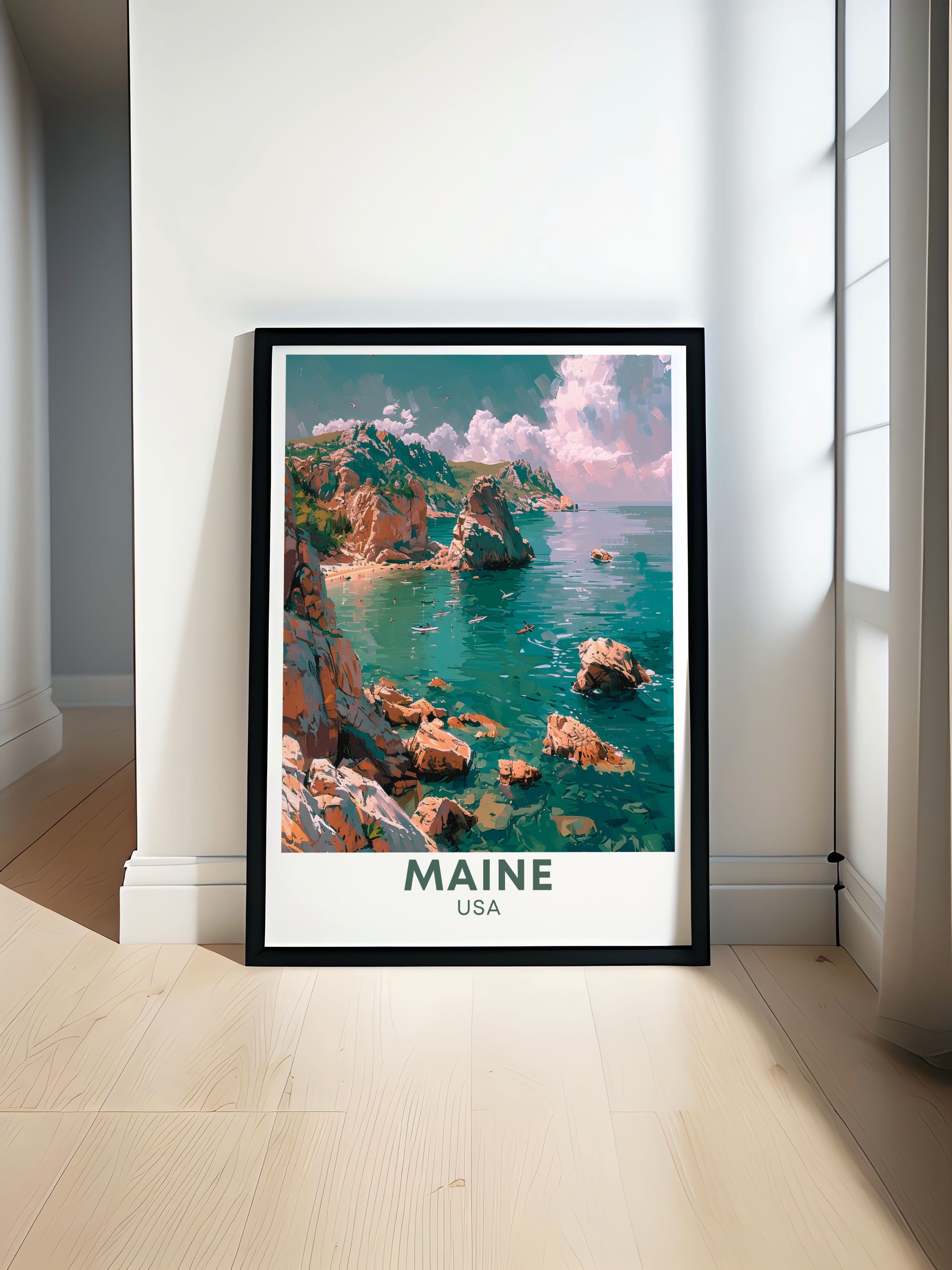 Maine Canvas Wall Art - Acadia National Park  Art Prints - Coastal Home Decor