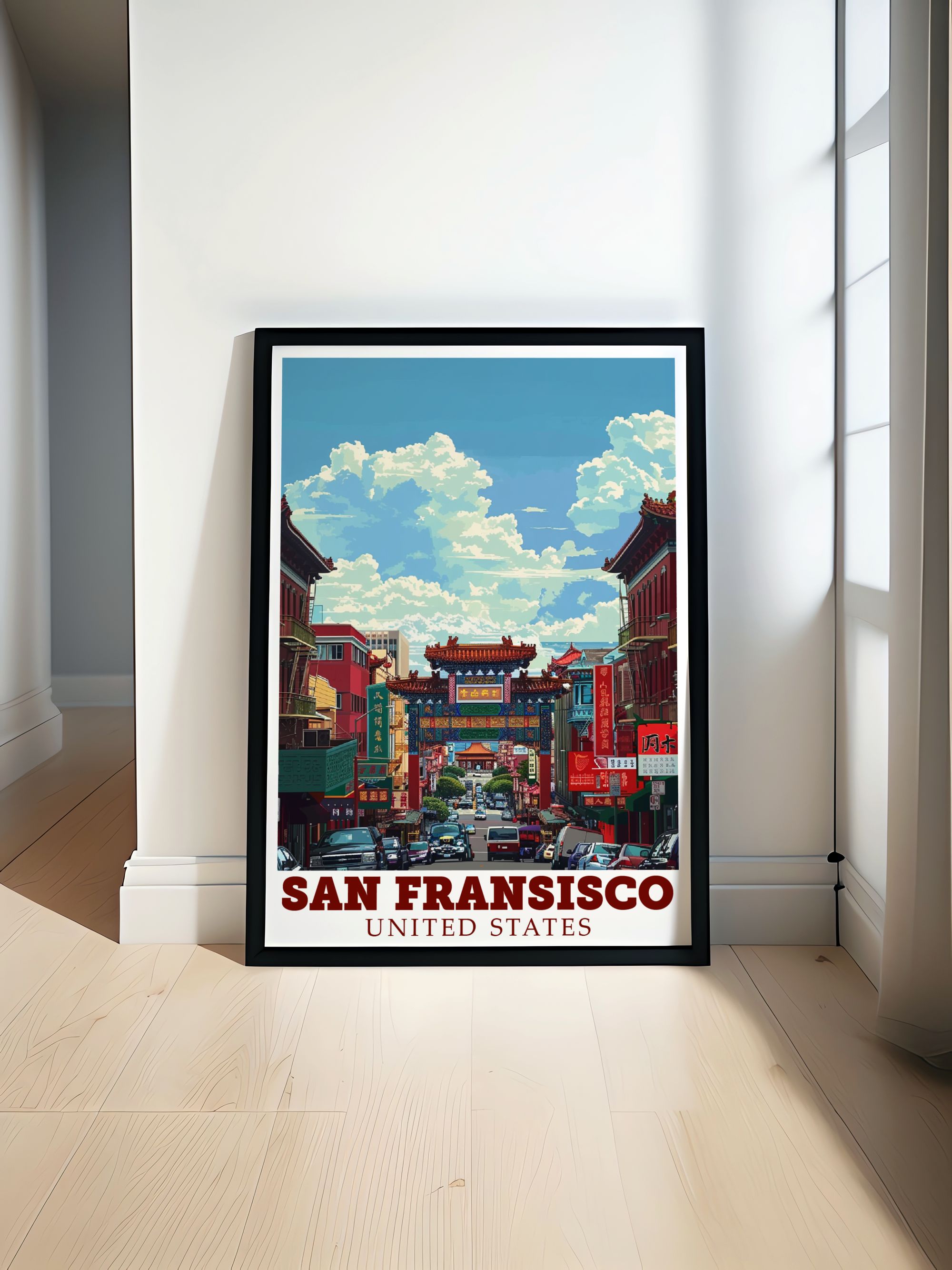 San Fransisco  Art - Dragons Gate   Prints - California Perfect Wall Decor