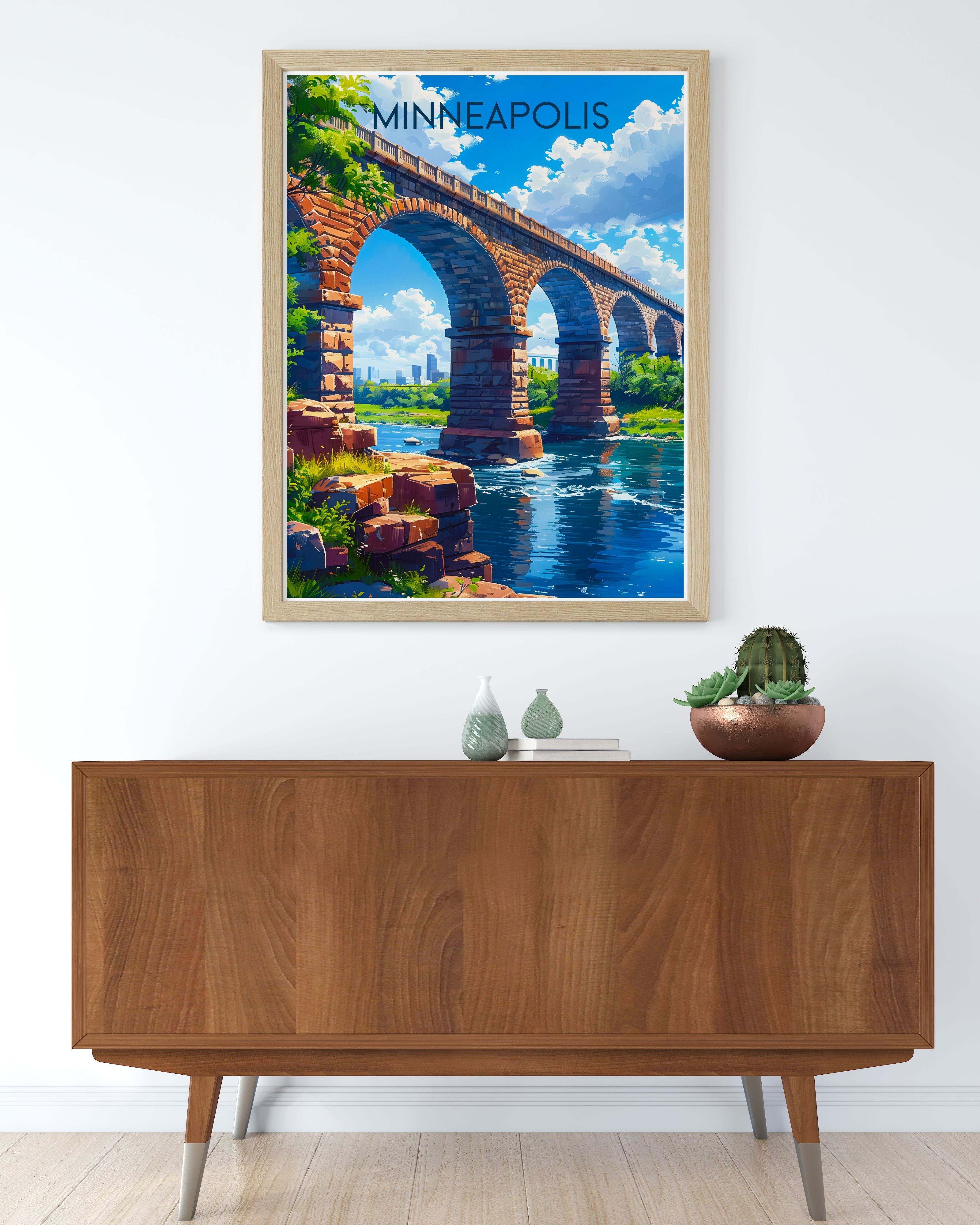 Minneapolis Wall Decor - Stone Arch Bridge  Art Prints - Minneapolis Canvas Art