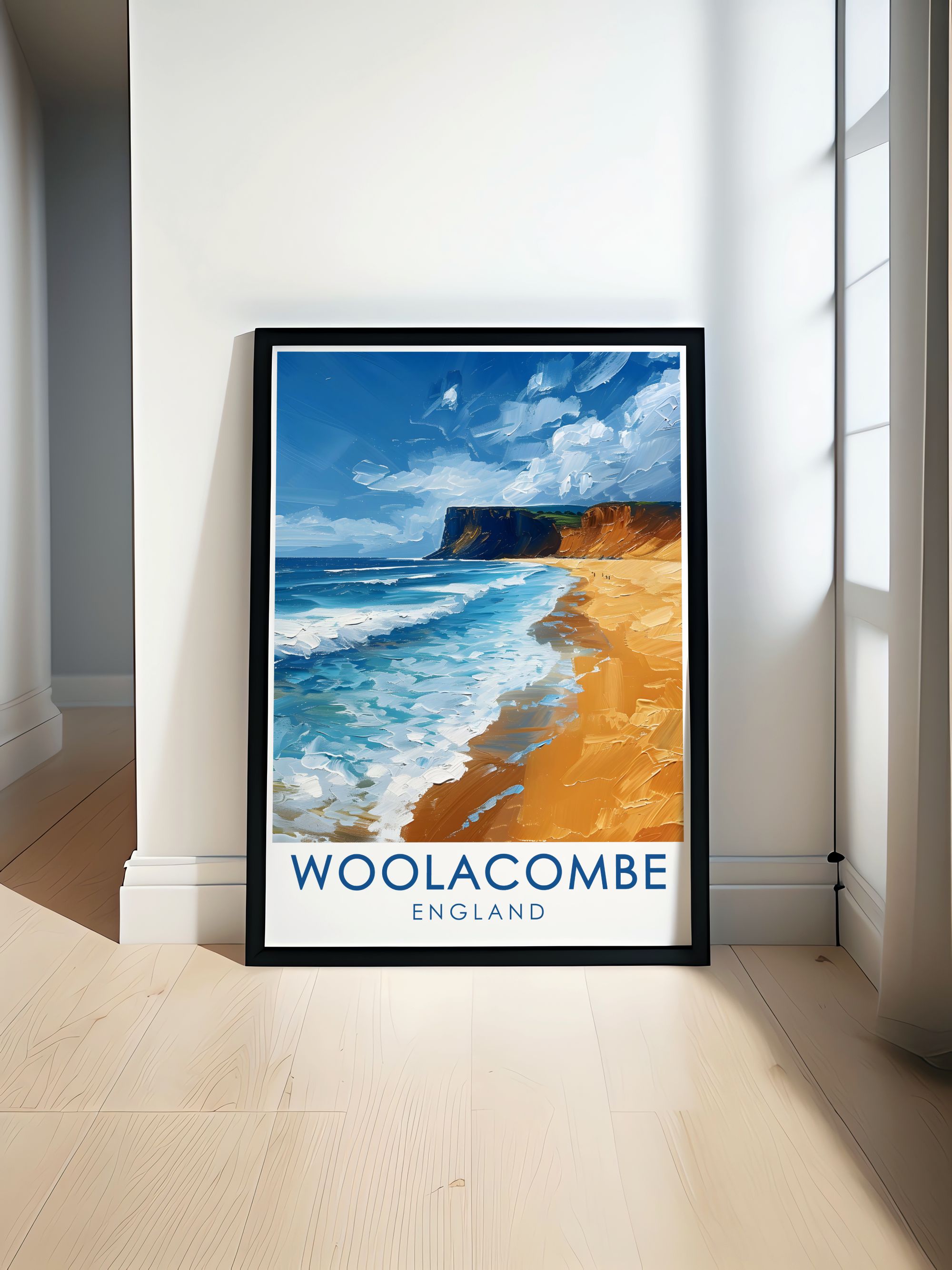 Woolacombe  Art - Woolacombe Beach  Framed Prints - England Perfect Wall Decor