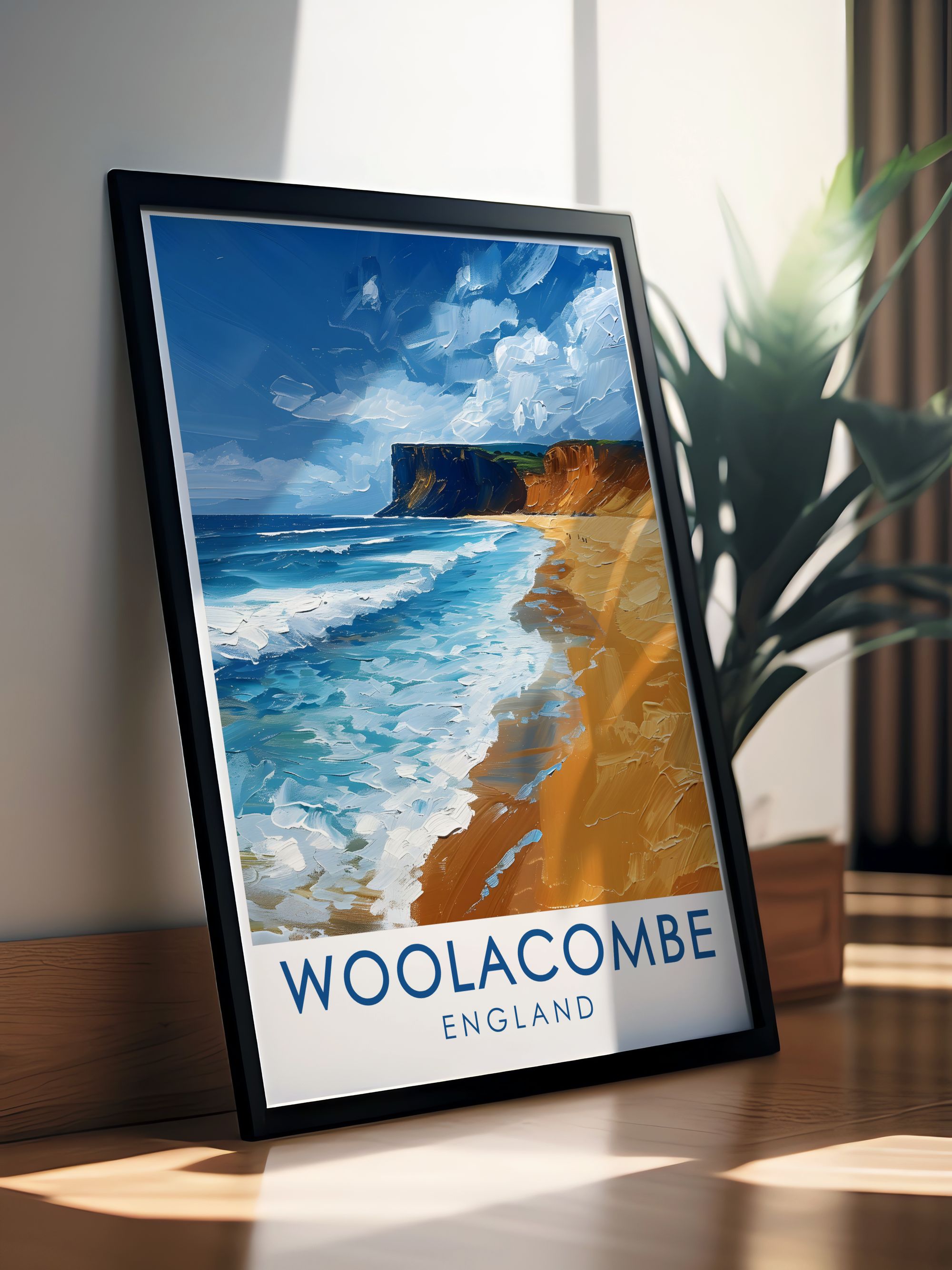 Woolacombe  Art - Woolacombe Beach  Framed Prints - England Perfect Wall Decor