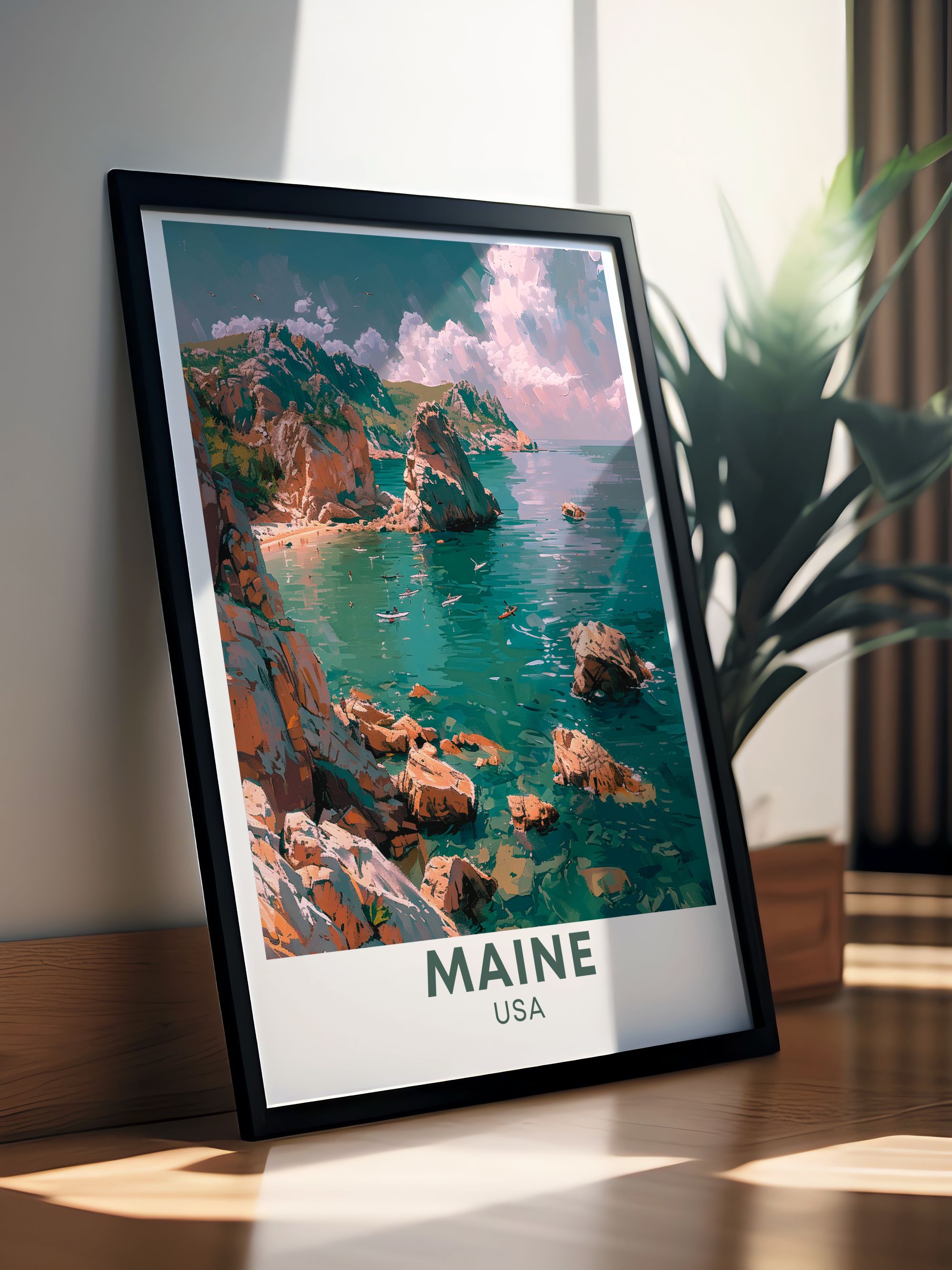Maine Canvas Wall Art - Acadia National Park  Art Prints - Coastal Home Decor