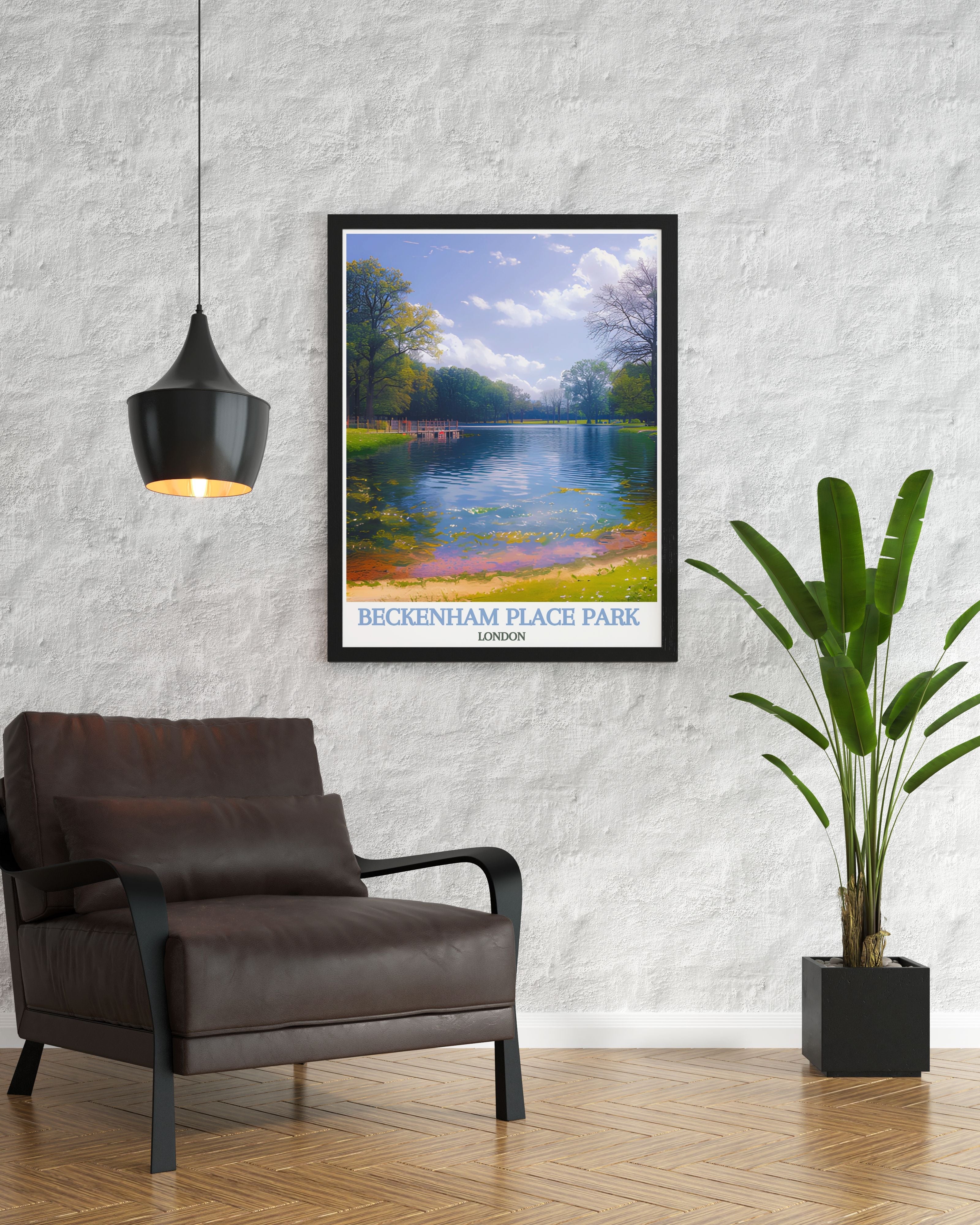Beckenham Place Park Art - Swimming Lake Prints - London Wall Decor