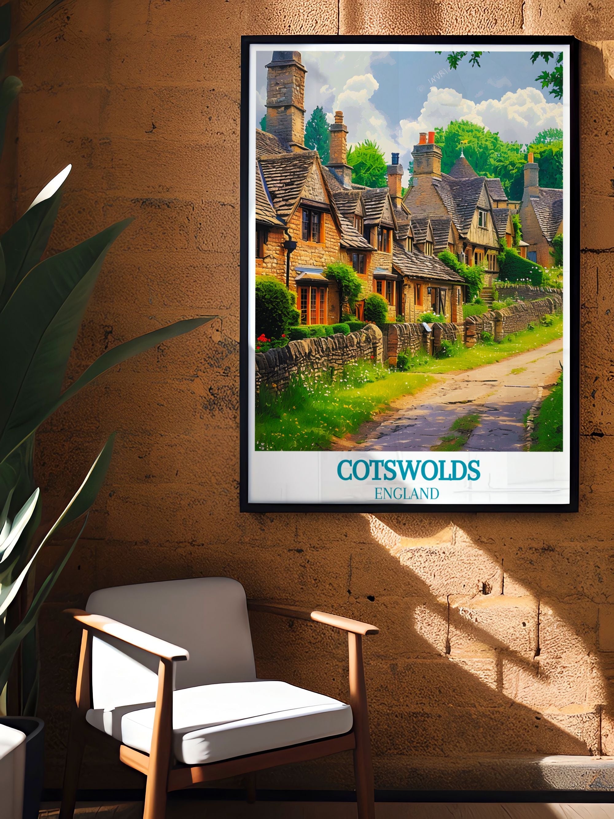 Cotswolds  Art Prints - Bibury Home Decor - English Village Wall Decor