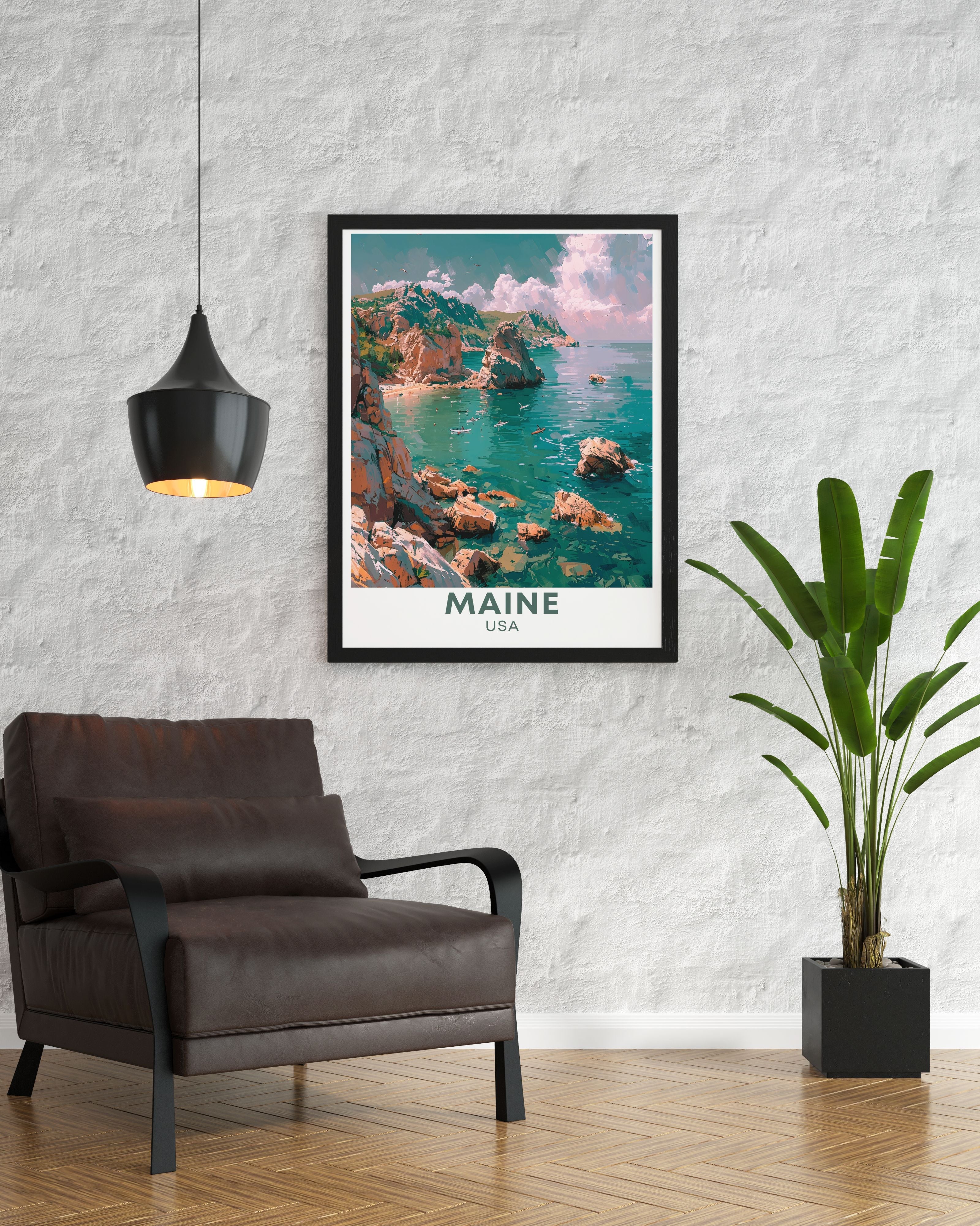 Maine Canvas Wall Art - Acadia National Park  Art Prints - Coastal Home Decor