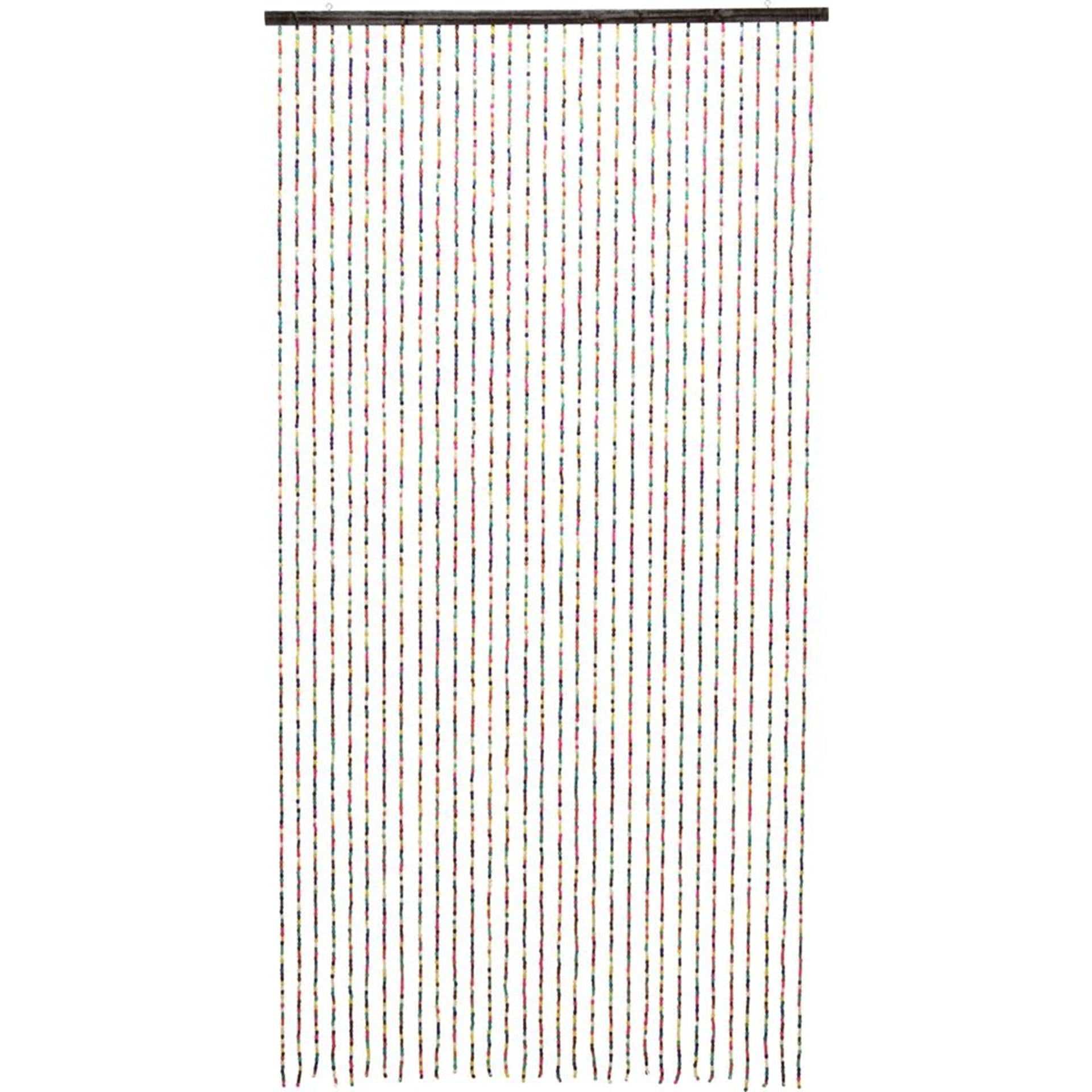 Home styling door curtain bamboo multicolor 90x180cm-0