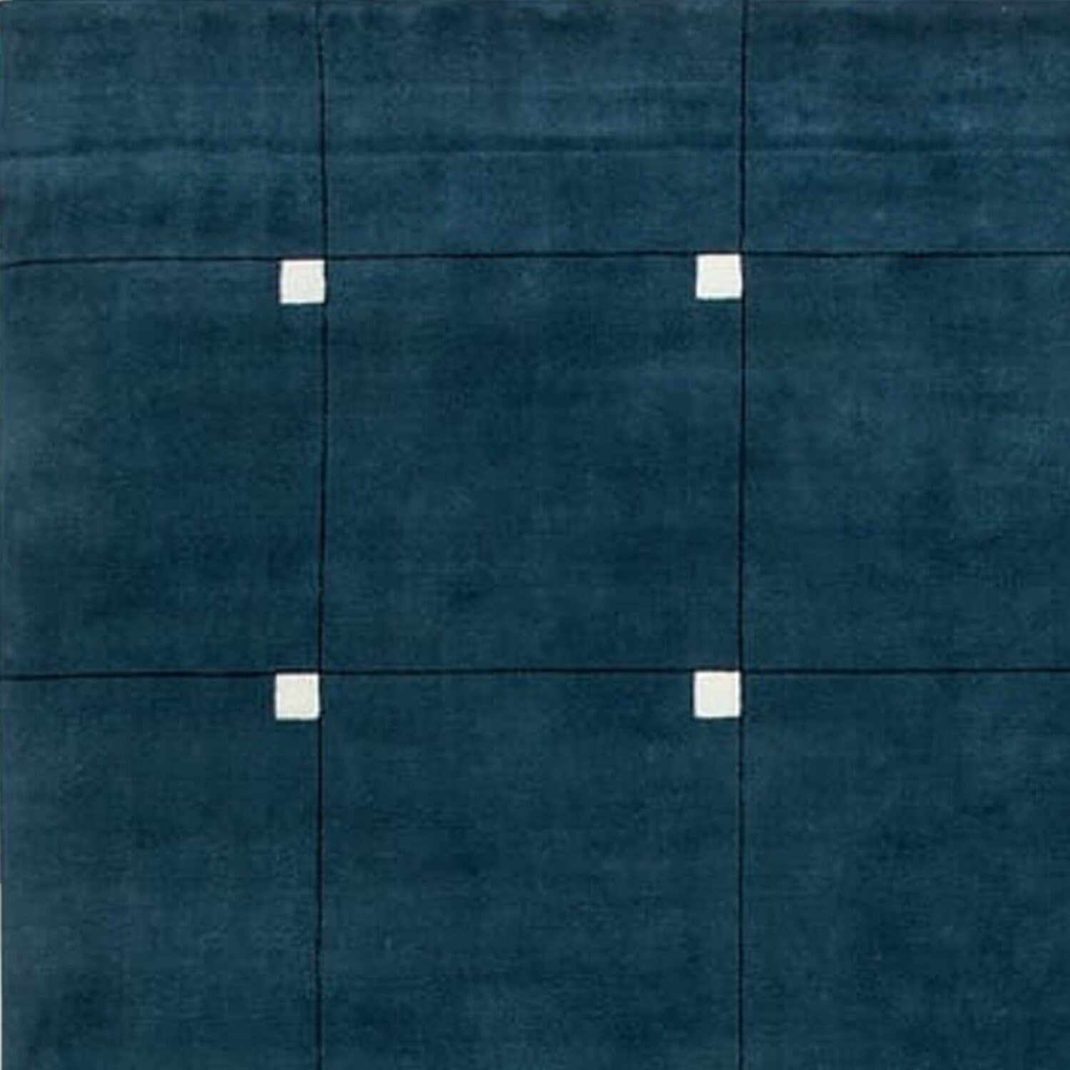 Blue with White - Handcrafted Rug/Carpet | Pure New Zealand Wool | Hand Tufted | High Pile | High Density | Yarn Dyed