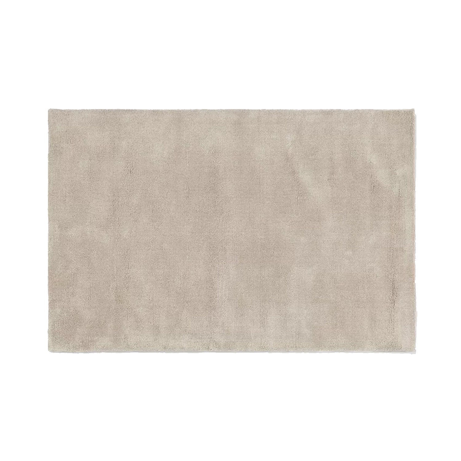 Beige | Solid Color - Handcrafted Rug/Carpet | Pure New Zealand Wool | Hand Tufted | High Pile | High Density | Yarn Dyed