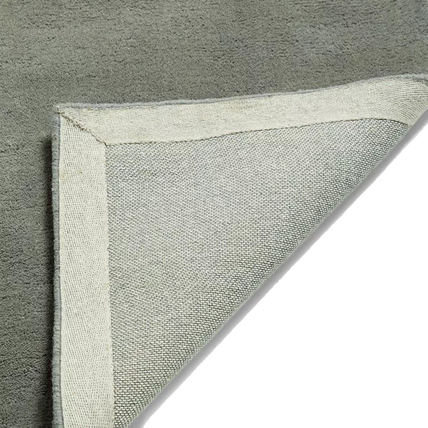 Grey Green | Solid Color - Handcrafted Rug/Carpet | Pure New Zealand Wool | Hand Tufted | High Pile | High Density | Yarn Dyed