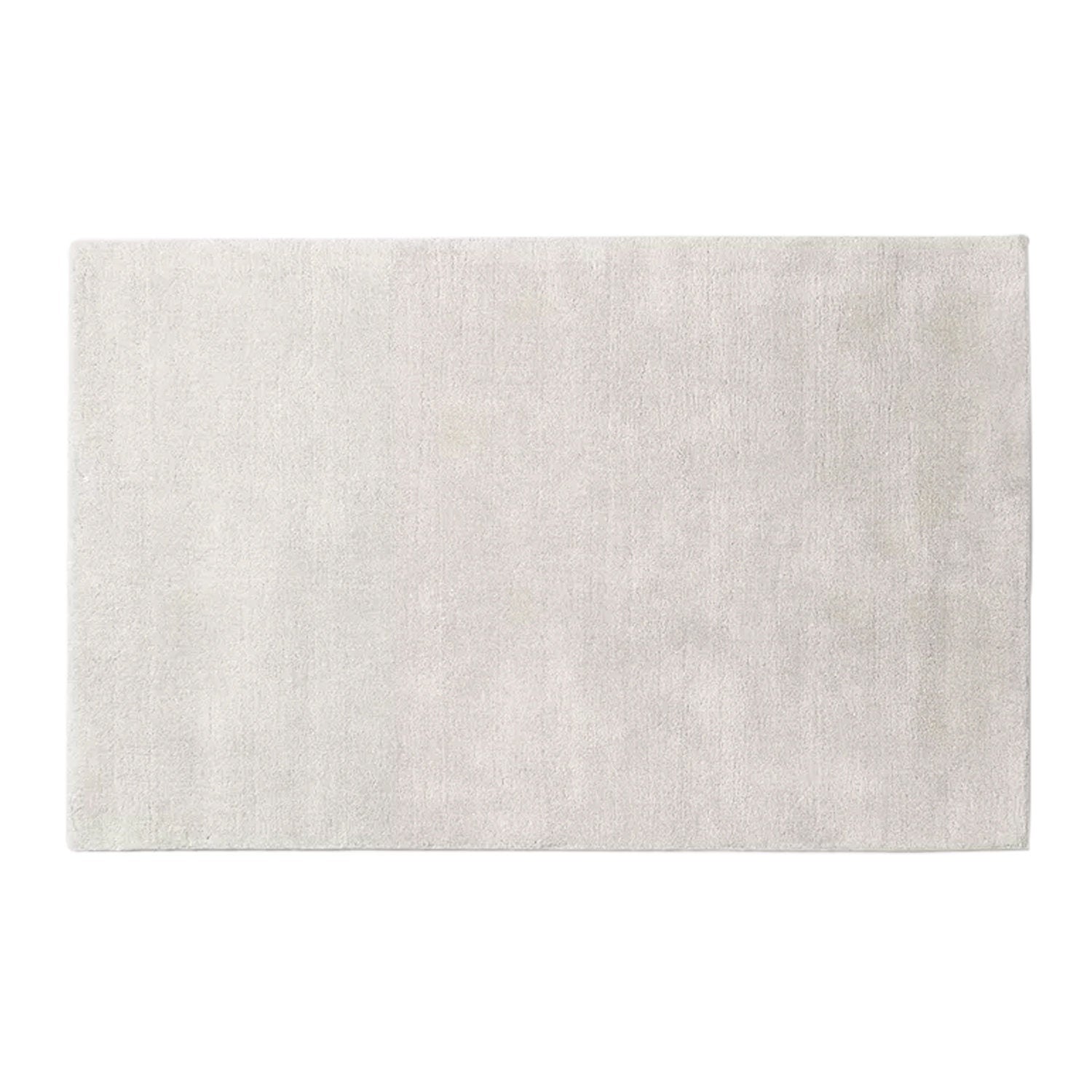 White Grey | Solid Color - Handcrafted Rug/Carpet | Pure New Zealand Wool | Hand Tufted | High Pile | High Density | Yarn Dyed