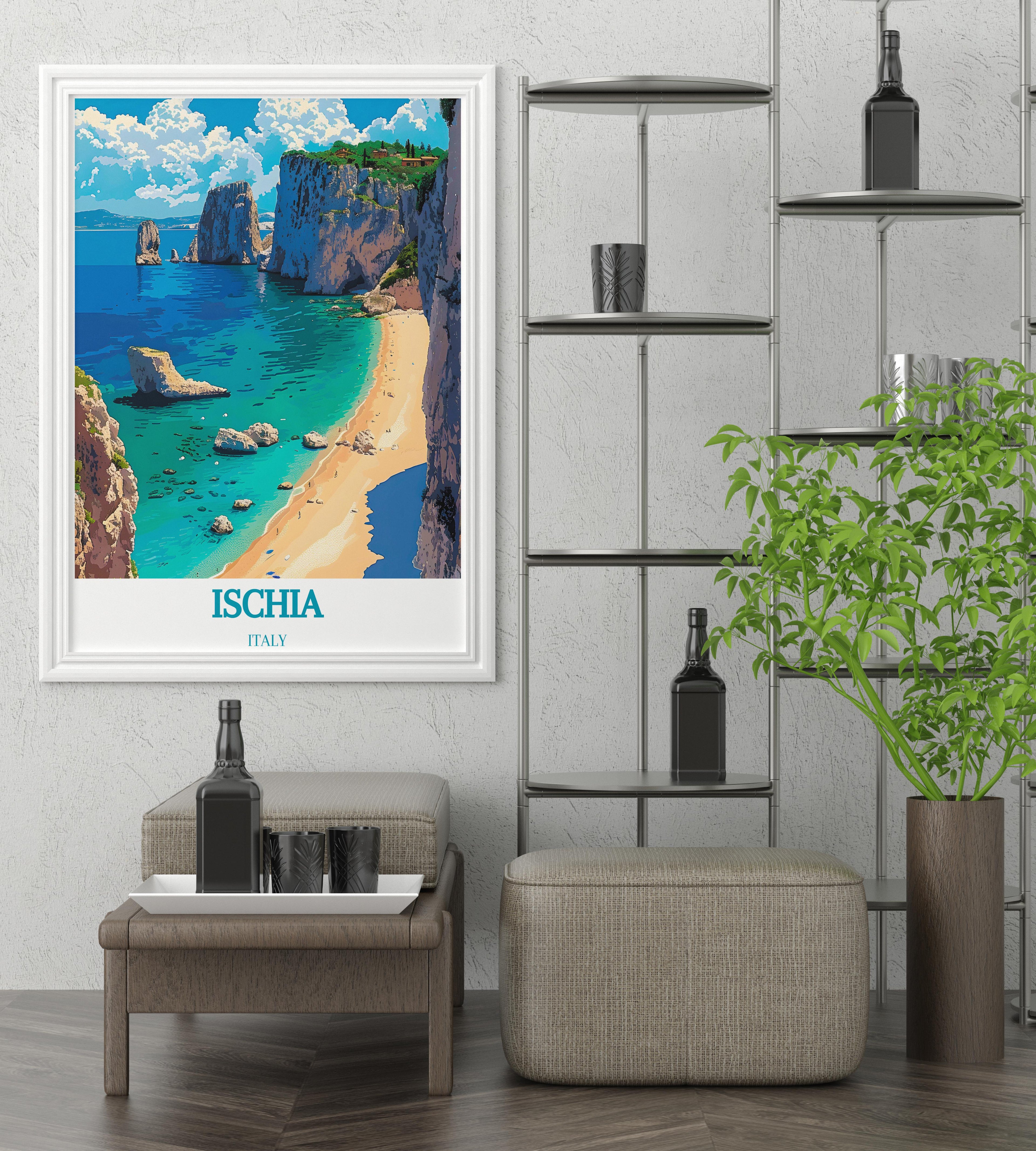 Ischia Modern Wall Decor Spiaggia Dei Maronti Wall Art Italy Prints Collection