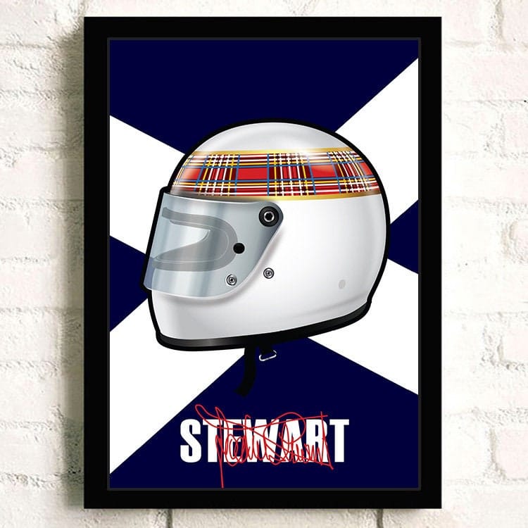 Poster Formel 1 Helm Rennfahrer Name Unterschrift · Deko Print ohne Rahmen-4