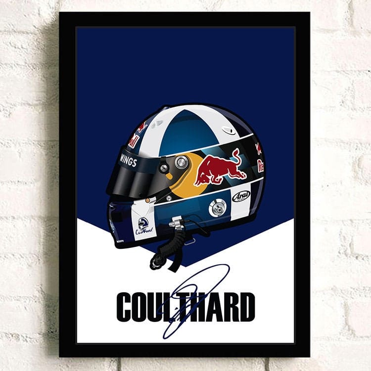 Poster Formel 1 Helm Rennfahrer Name Unterschrift · Deko Print ohne Rahmen-1