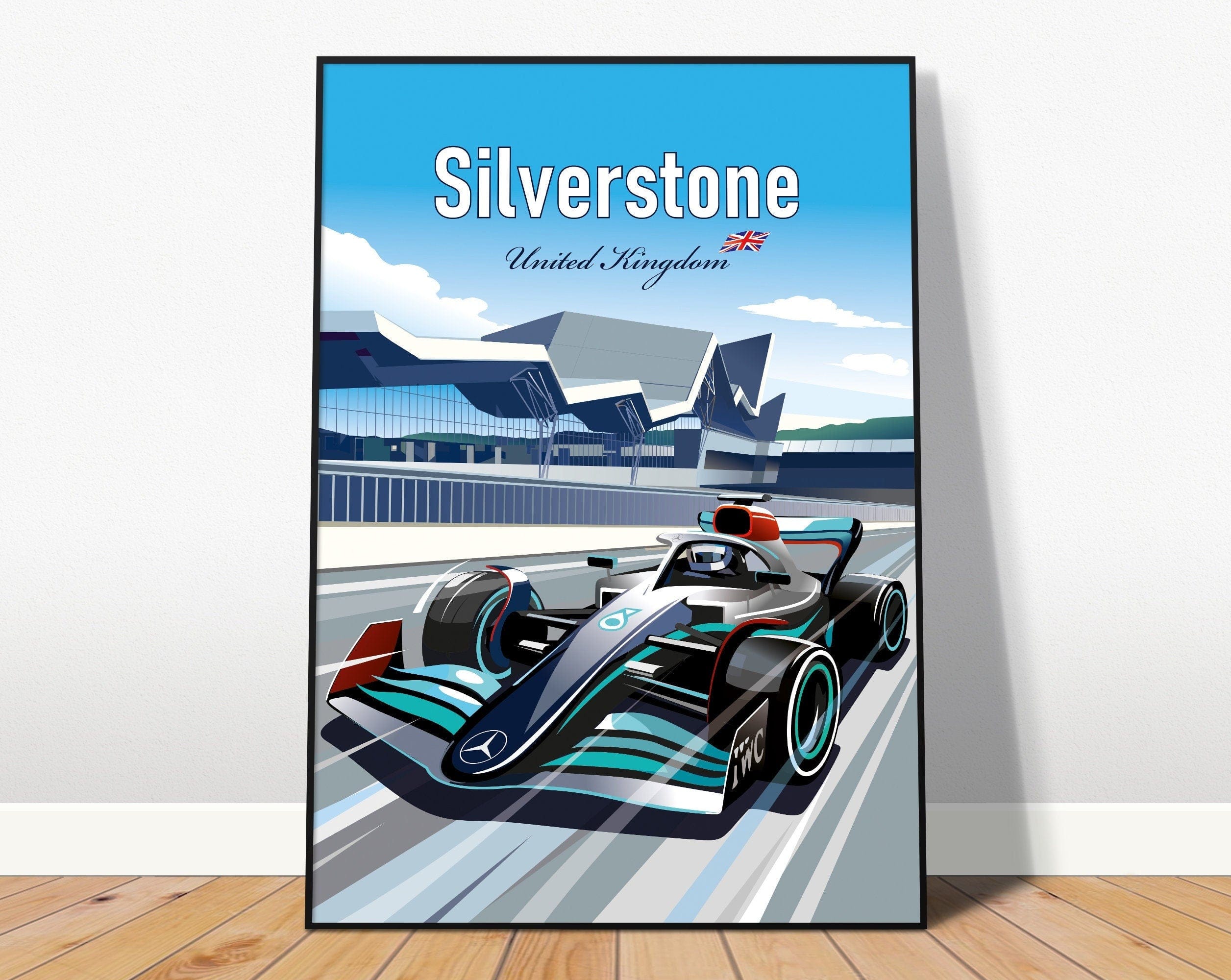Poster Formel 1 Länder Städte Rennstrecke Rennfahrer Rennwagen · Deko Print ohne Rahmen-0