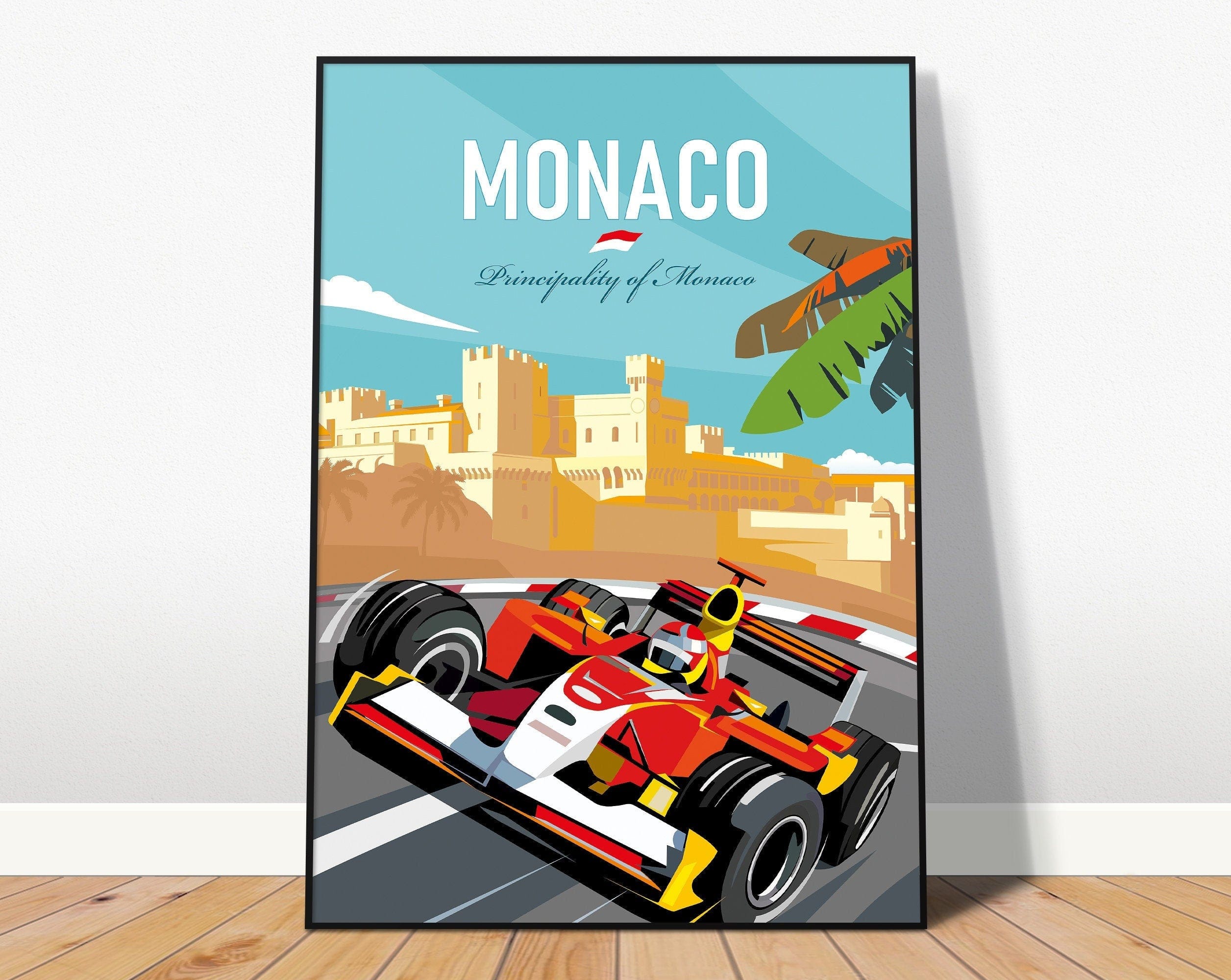 Poster Formel 1 Länder Städte Rennstrecke Rennfahrer Rennwagen · Deko Print ohne Rahmen-1