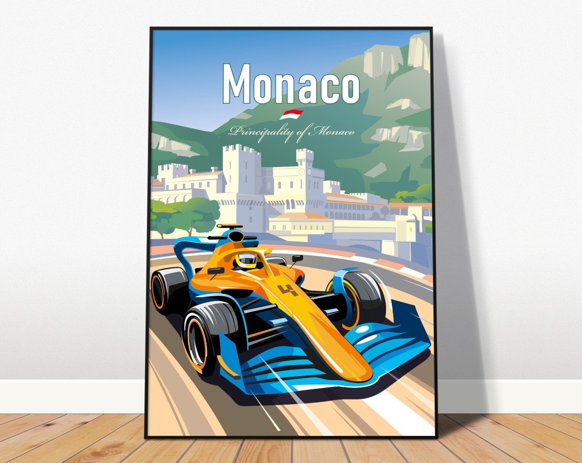 Poster Formel 1 Länder Städte Rennstrecke Rennfahrer Rennwagen · Deko Print ohne Rahmen-2
