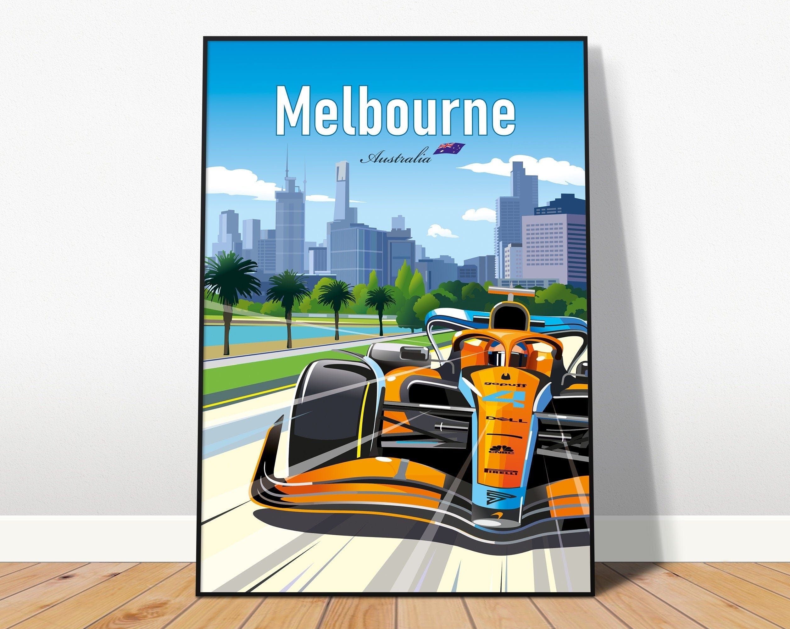 Poster Formel 1 Länder Städte Rennstrecke Rennfahrer Rennwagen · Deko Print ohne Rahmen-3