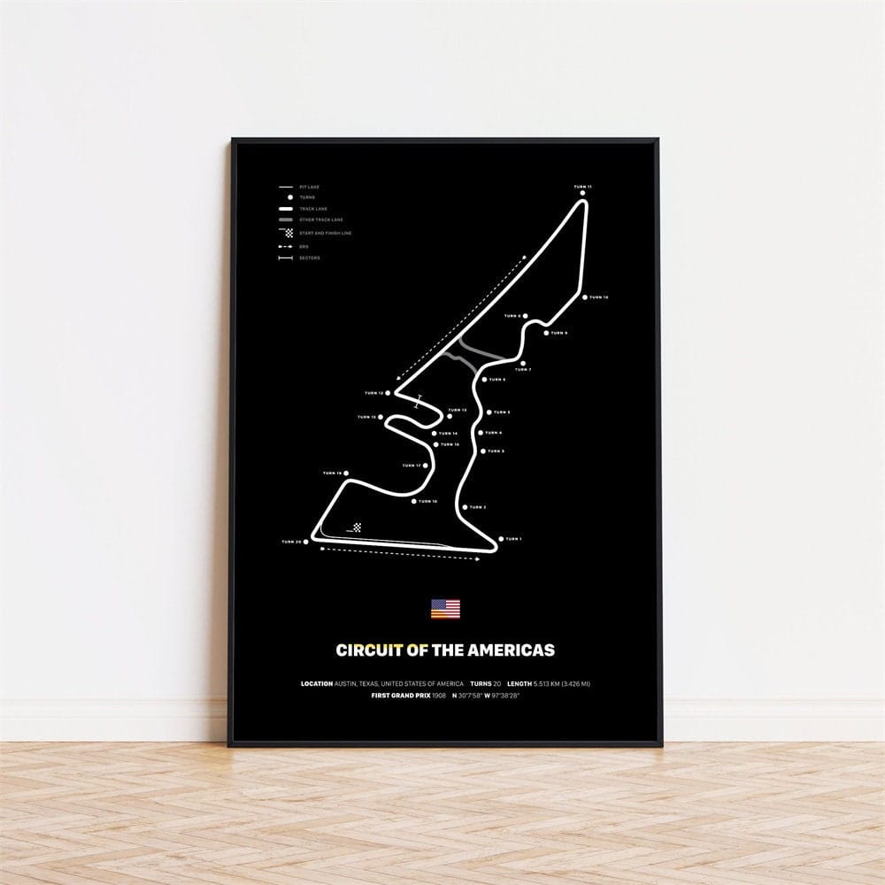 Poster Formel 1 Rennstrecken · Deko Print ohne Rahmen-1