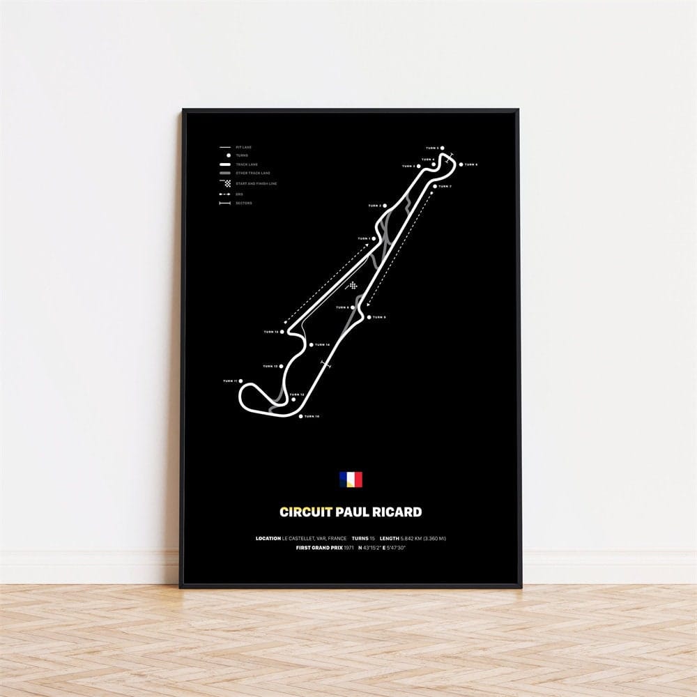 Poster Formel 1 Rennstrecken · Deko Print ohne Rahmen-0