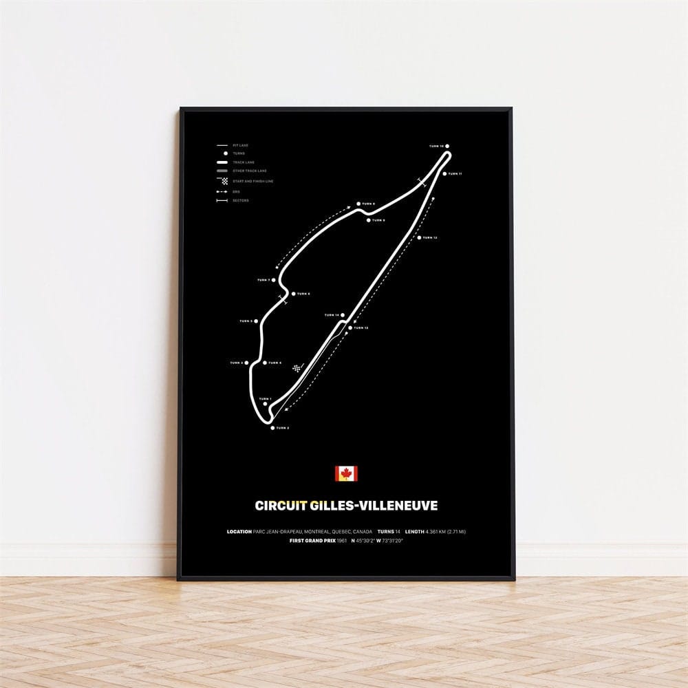 Poster Formel 1 Rennstrecken · Deko Print ohne Rahmen-3