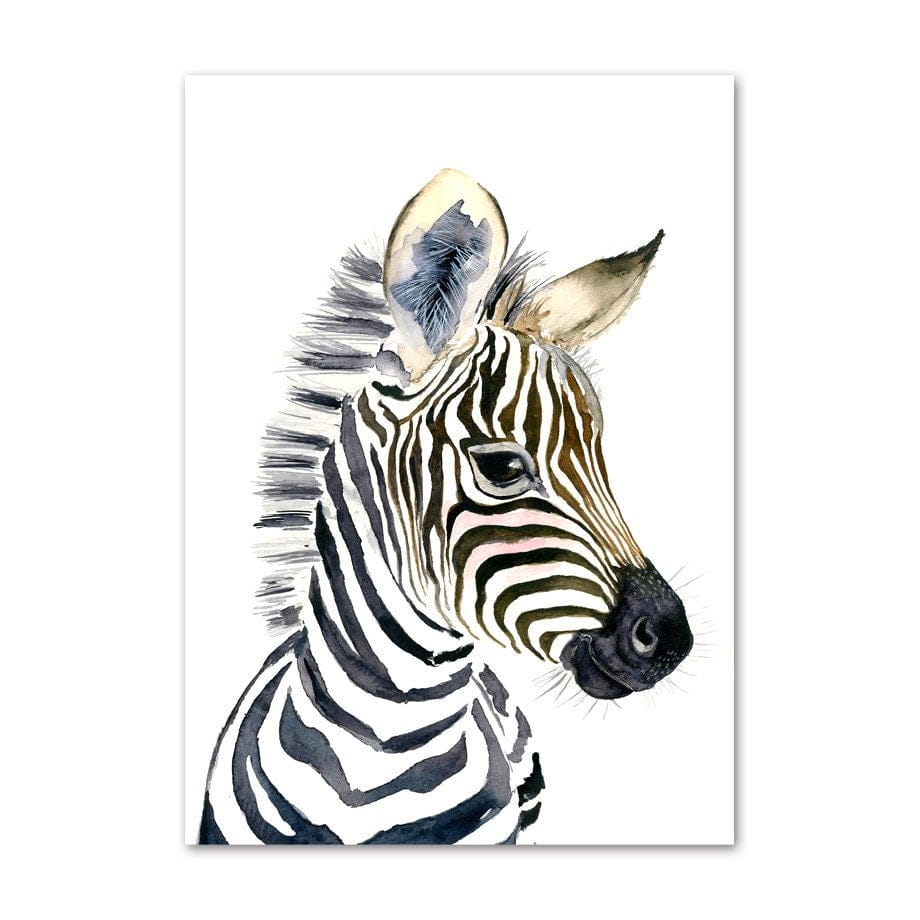 Poster Kinderzimmer Tiere Fuchs Elefant Bär Hase Zebra · Kinderzimmer Bilder · Wand Deko · Kunst Druck · Deko Print · ohne Rahmen-7