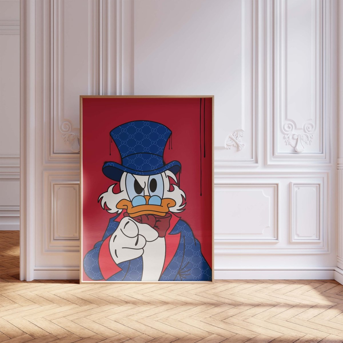 Rich Duck Cartoon Poster  · Luxury Street Art Style · Pop Art Illustration · Geld Design · Moderne Wandkunst · Print ohne Rahmen-3