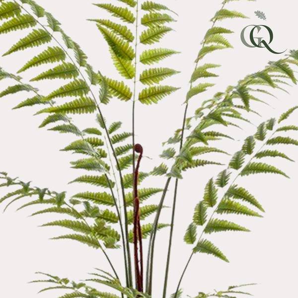 Kunstpflanze Rumohra Adiantiformis ↕180cm – künstliche Grünpflanze für Wohnzimmer, Büro, Flur & pflegeleichte Deko