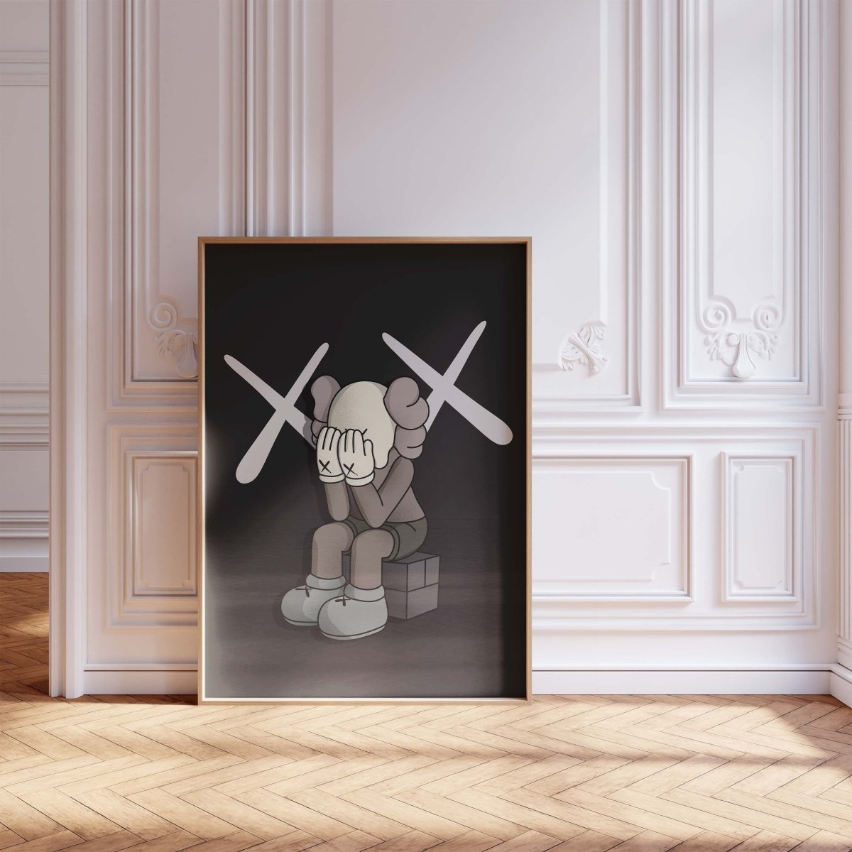 Traurige Street Art Figur Poster · Urban Pop Art Charakter Illustration · Moderne Graffiti Kunst · Print ohne Rahmen-3